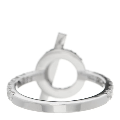 Hermes 18K White Gold Diamond Finesse Ring 52 6 2 of 5