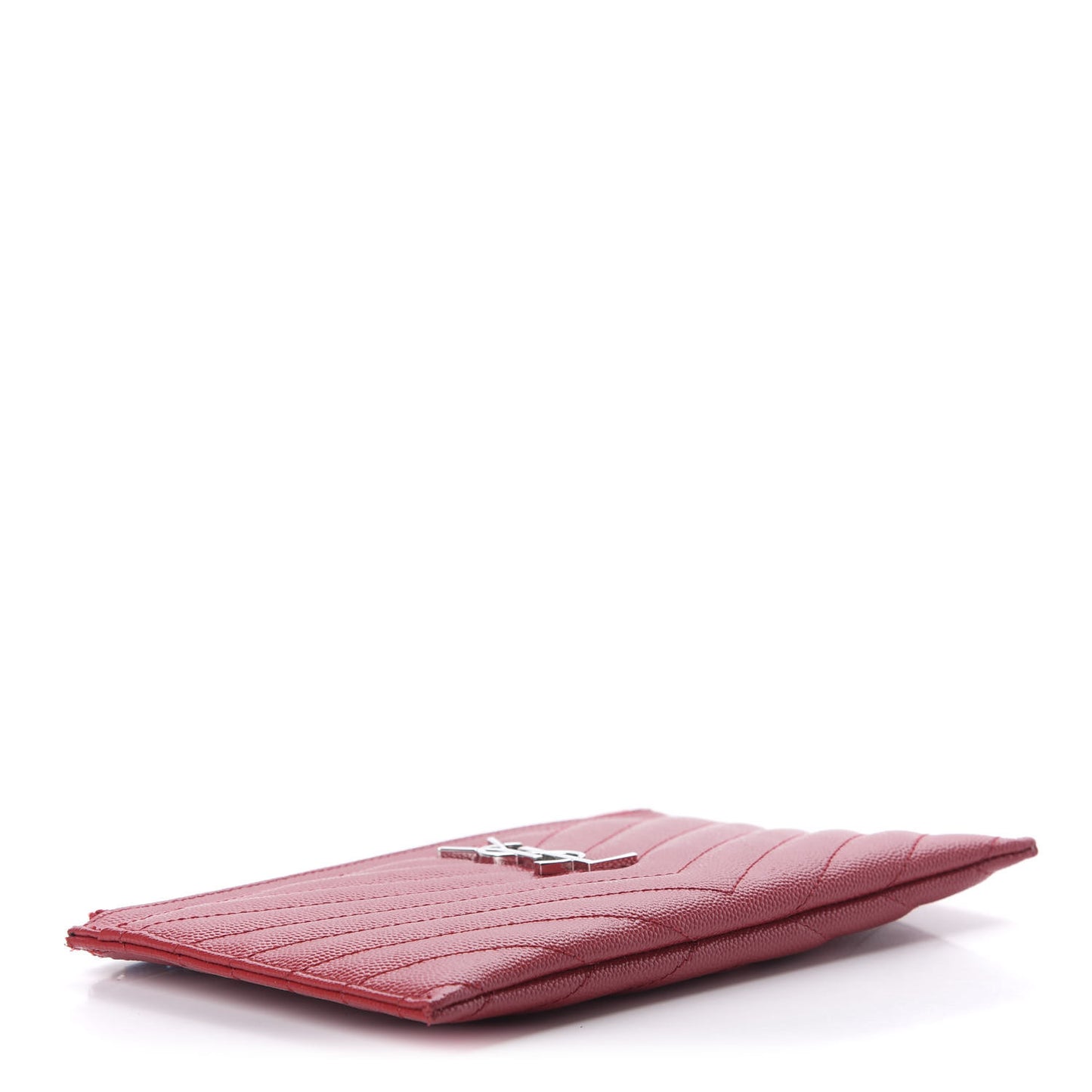 Grain De Poudre Chevron Monogram Bill Pouch Rouge Eros