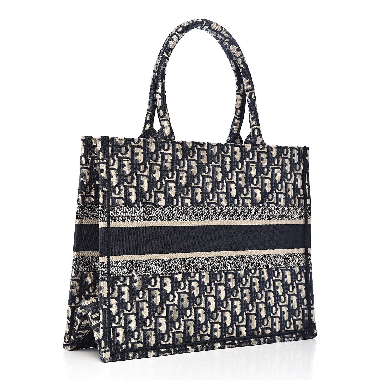 Oblique Medium Book Tote Blue Multicolor