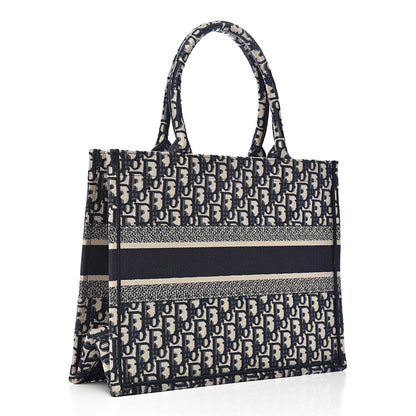 Christian Dior Oblique Medium Book Tote Blue Multicolor 3 of 11