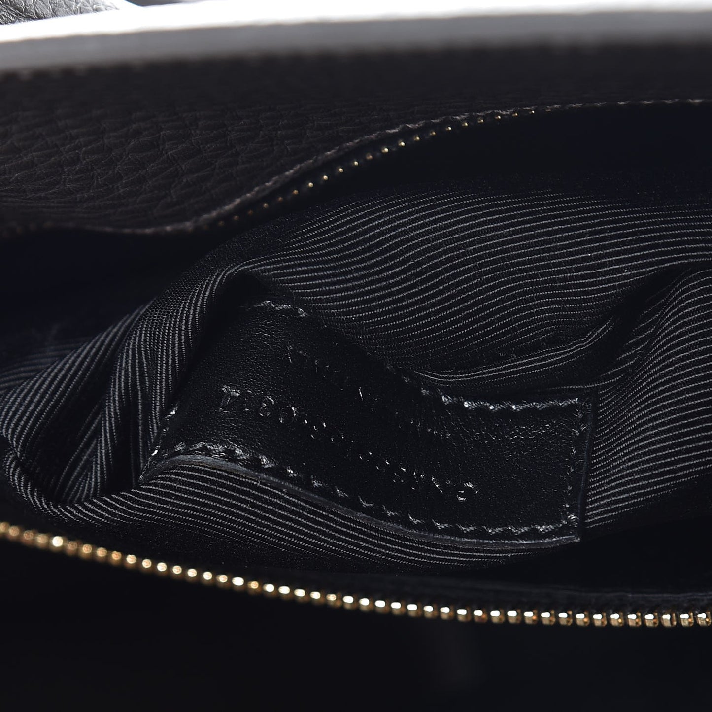 Grained Calfskin Small Sac De Jour Dark Anthracite