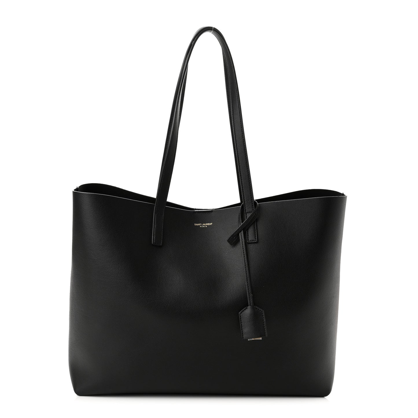 Calfskin Large Shopping Tote Black