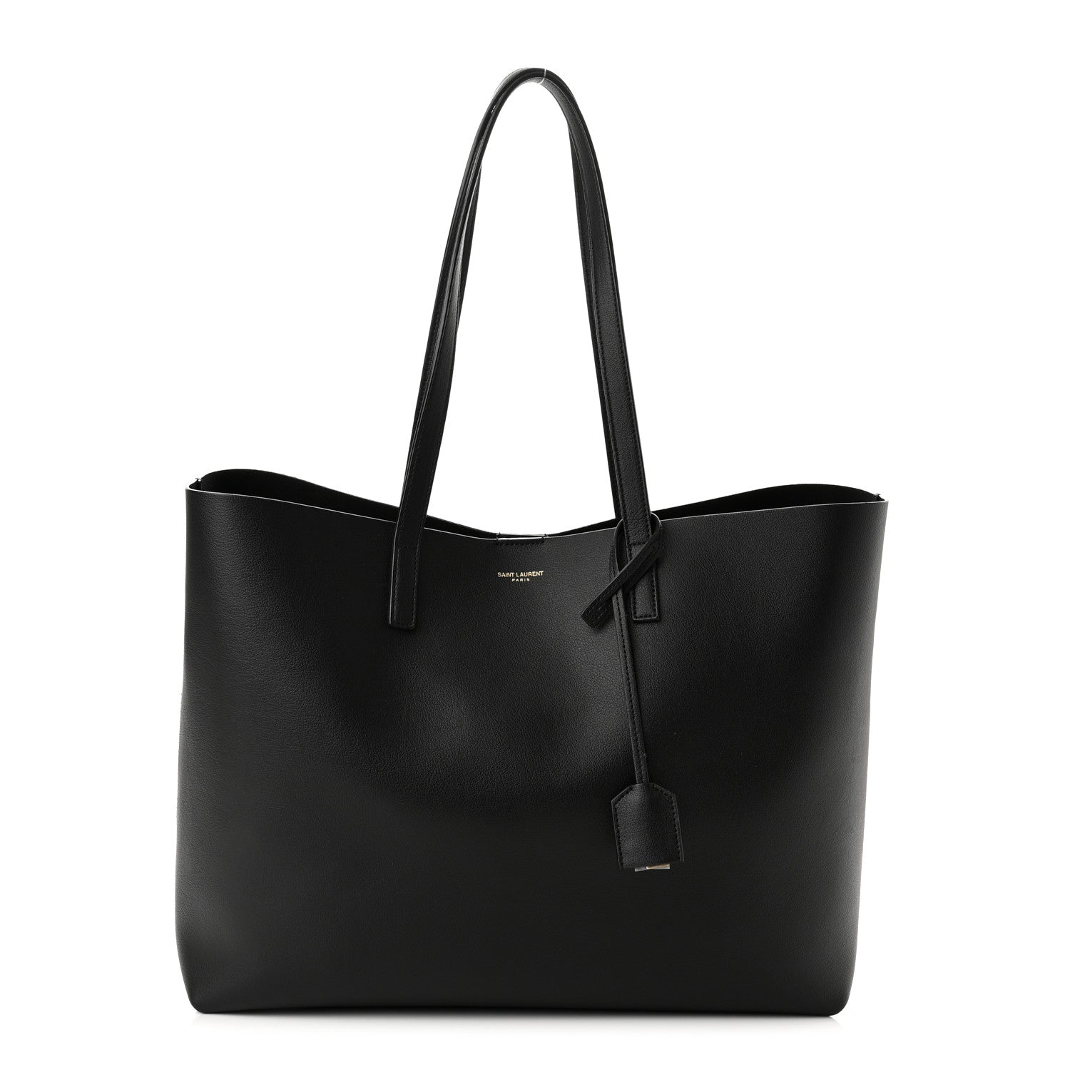 Saint Laurent Calfskin Large Shopping Tote Black 3 of 11