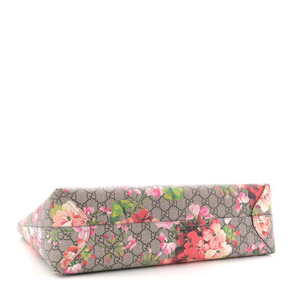 Gucci GG Supreme Monogram Blooms Medium Reversible Tote Beige Multicolor Dry Rose 4 of 12