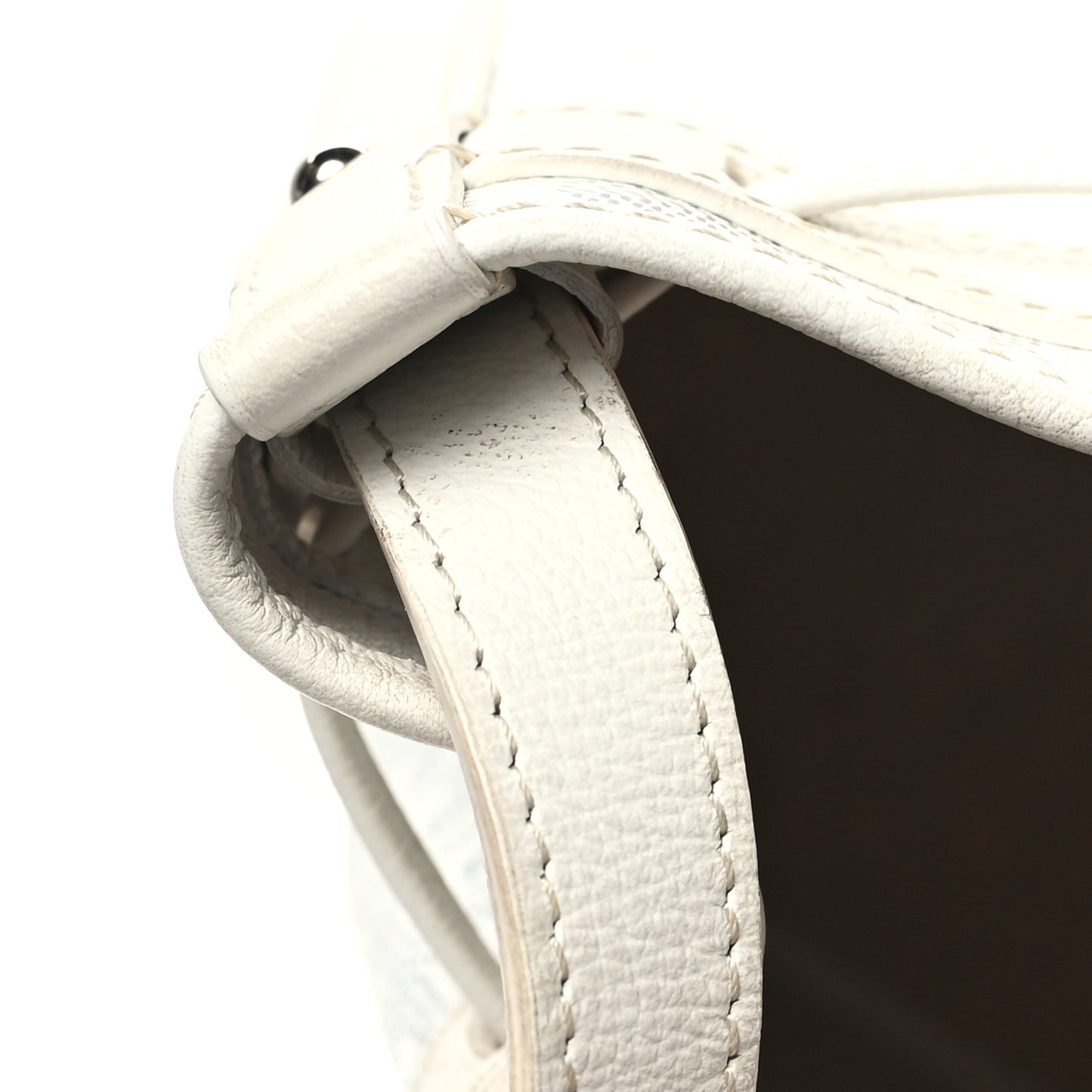 Goyardine Petit Flot Bucket Bag PM White