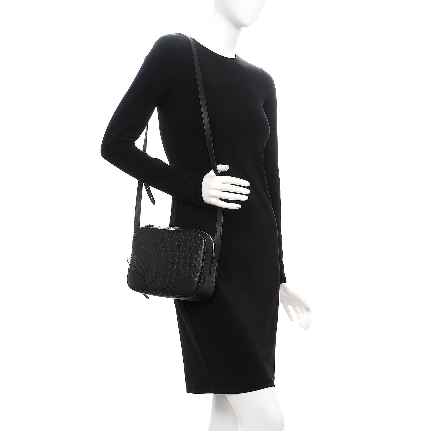 Gucci Microguccissima Mini Bree Messenger Bag Black 2 of 9