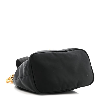 Versace Nylon Medusa Drawstring Bucket Bag Black 4 of 13