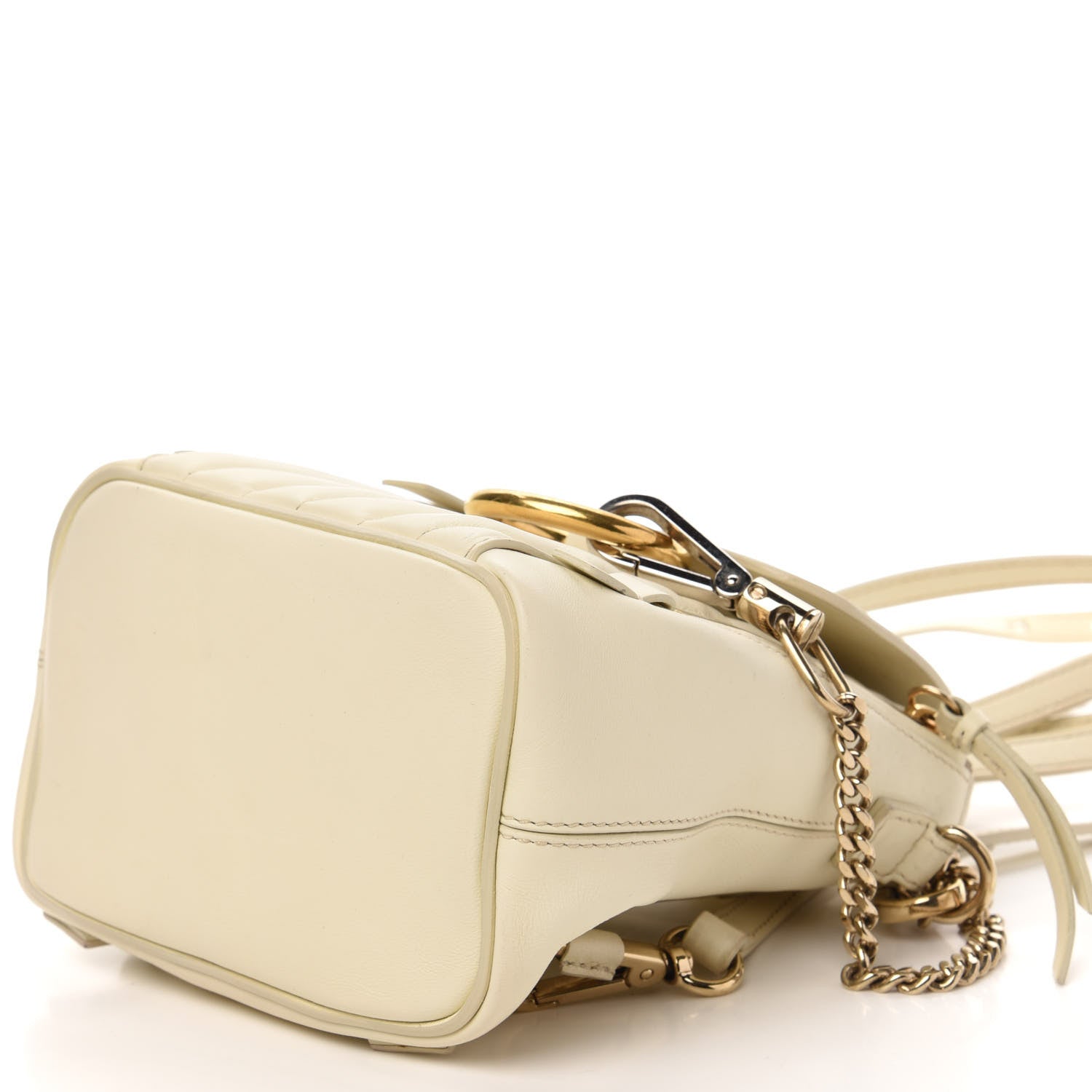 Chloe Calfskin Quilted Mini Faye Backpack Natural White 6 of 13