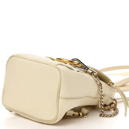 Chloe Calfskin Quilted Mini Faye Backpack Natural White 6 of 13