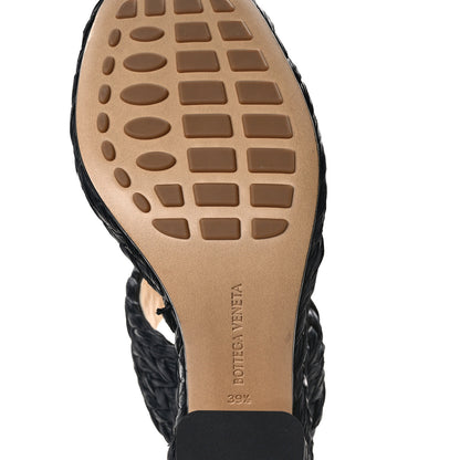 Bottega Veneta BOTTEGA VENETA Trinity Weave Canalazzo Sandals 39.5 Black 6 of 8