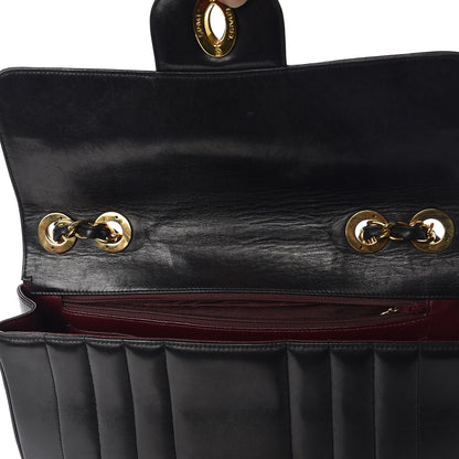 Chanel Lambskin Vertical Quilt Jumbo Flap Black 10 of 17