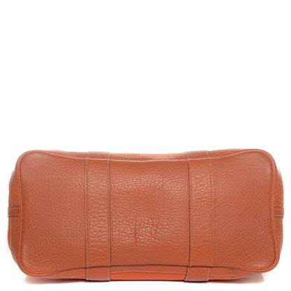 Hermes Toile Leather Garden Party Tote 36 MM Orange 5 of 12
