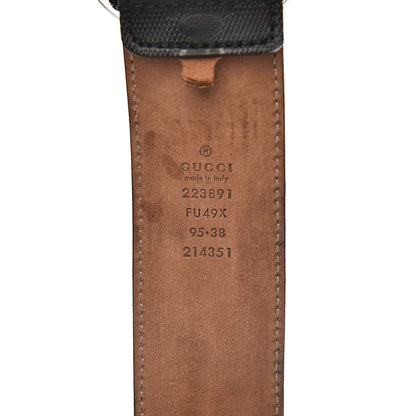 Gucci Imprime Monogram Interlocking G Belt 95 38 Black 4 of 11