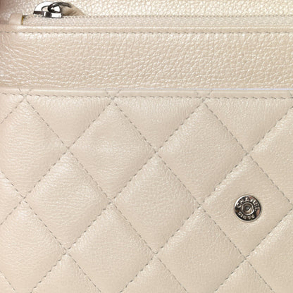 Chanel Metallic Calfskin Lucky Charms Casino 2.55 Reissue Wallet On Chain WOC Ivory 12 of 14