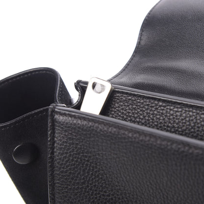 Celine Drummed Calfskin Suede Small Trapeze Black 11 of 13