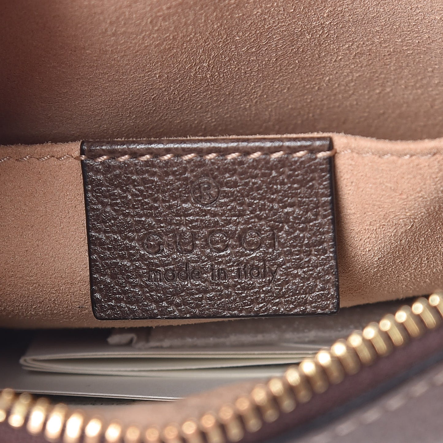 GG Supreme Monogram Web Mini Ophidia Shoulder Bag Brown