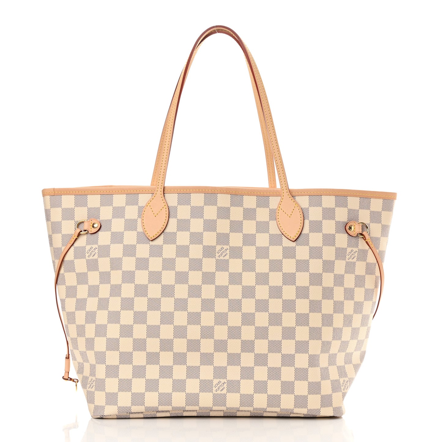 Damier Azur Neo Neverfull MM Rose Ballerine