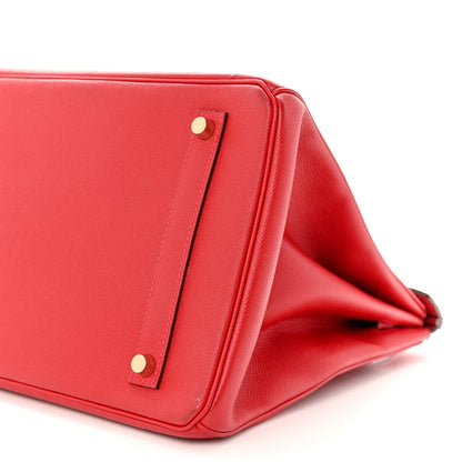 Hermes Epsom Birkin 35 Rouge Casaque 10 of 12