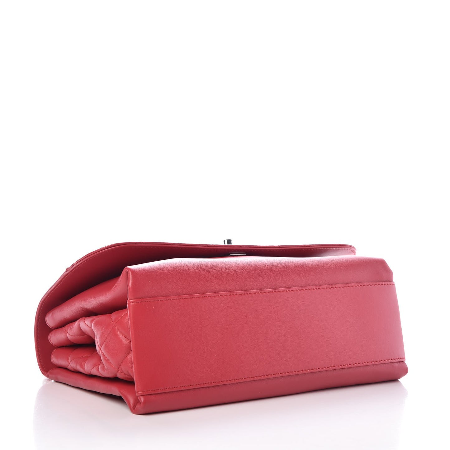 Calfskin Jumbo Tramezzo Flap Red