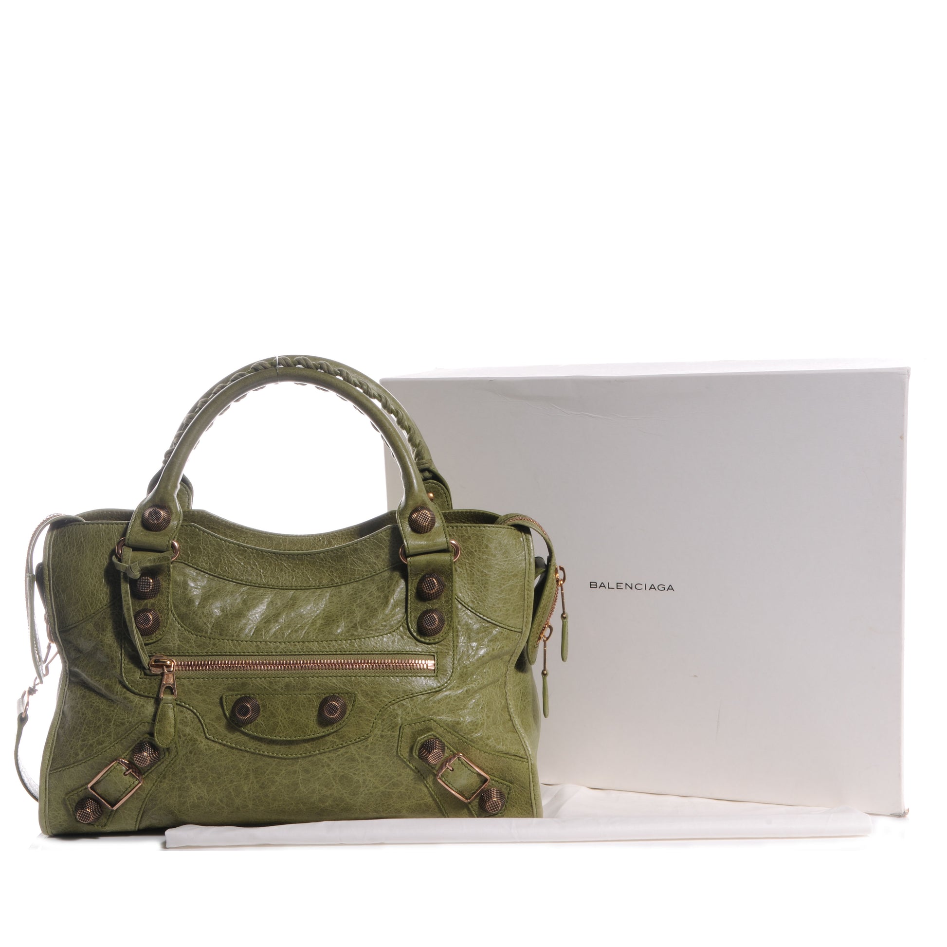 Balenciaga Agneau Giant 21 Rose Gold Hardware City Light Olive 5 of 10