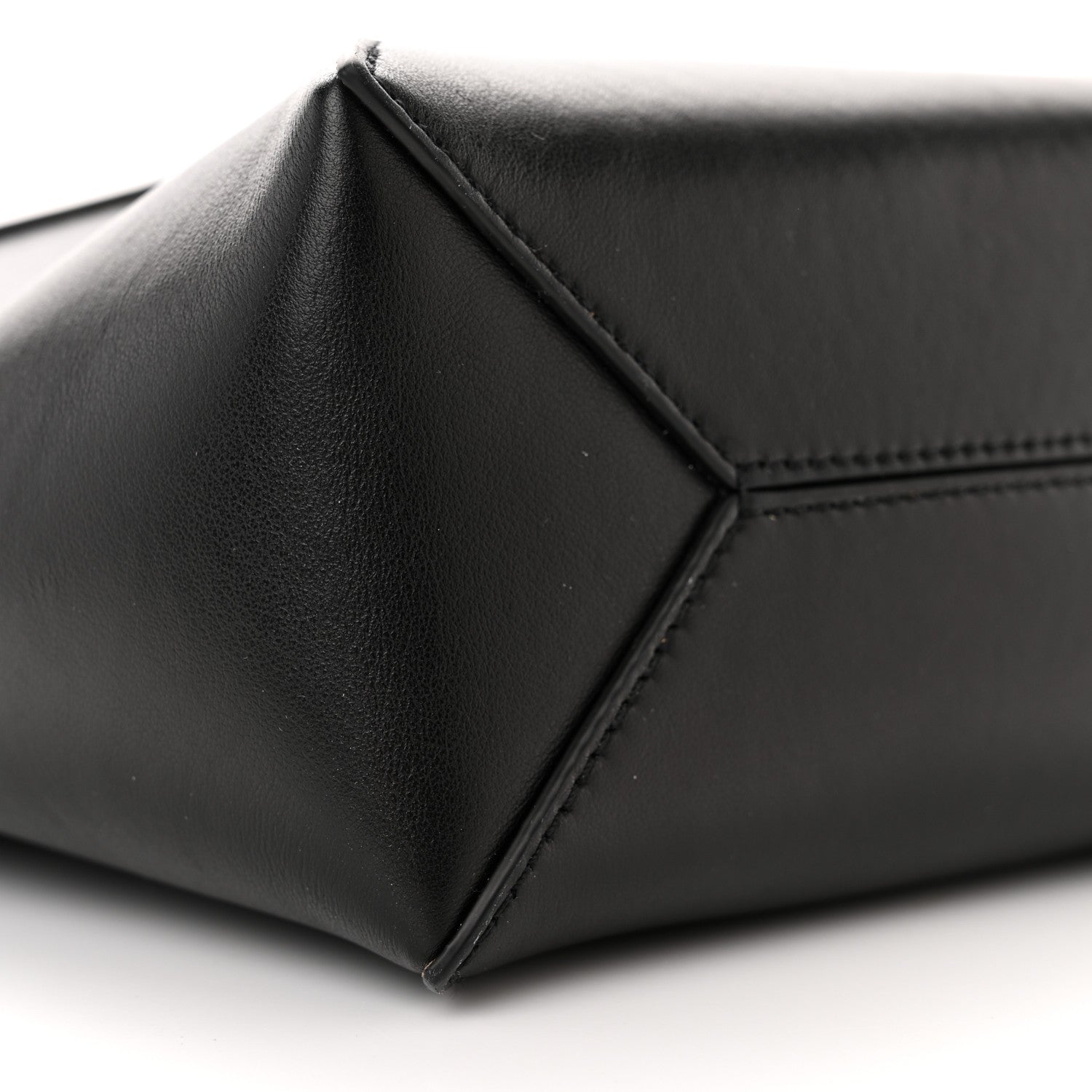Loewe Shiny Calfskin Mini Puzzle Fold Tote Black 9 of 10