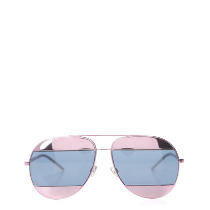 Christian Dior Split 1 Aviator Sunglasses Pink Blue 2 of 6
