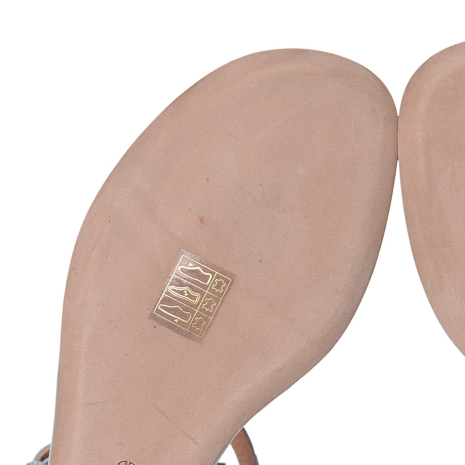 Valentino Garavani Calfskin Colorblock Rockstud Ankle Wrap Flat Thong Sandals 39.5 Multicolor 10 of 12