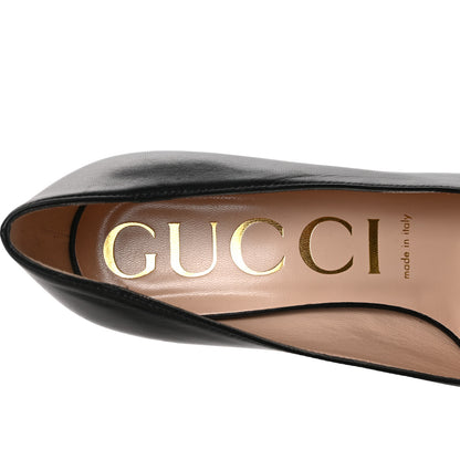 Gucci Malaga Kid Horsebit 75mm Pumps 38 Black 7 of 8
