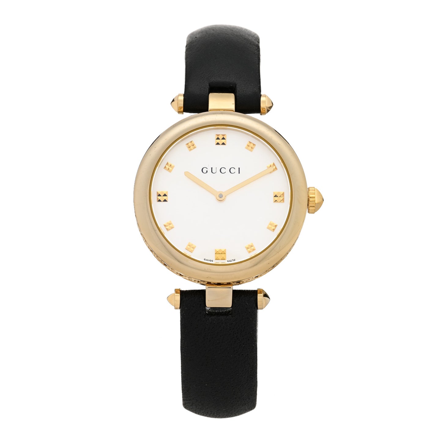 Stainless Steel Calfskin Mother of Pearl 32mm Diamantissima Quartz Watch