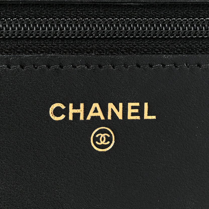 Chanel Caviar Quilted Boy Wallet On Chain WOC Black 7 of 14
