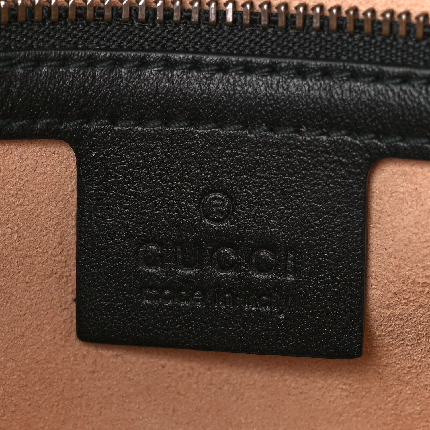 Gucci Calfskin Matelasse Small GG Marmont Shoulder Bag Black 6 of 11