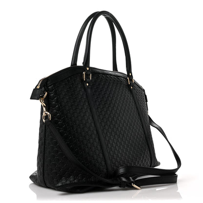 Gucci Soft Microguccissima Dome Satchel Black 3 of 11