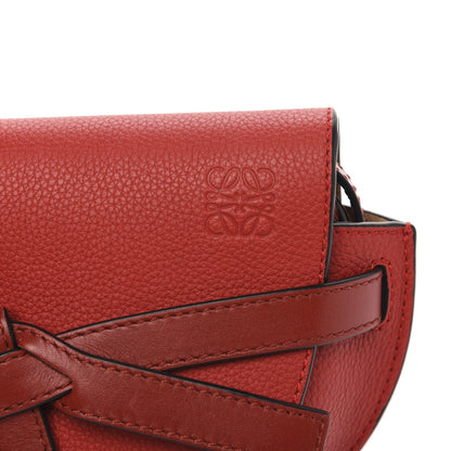 Loewe Grained Calfskin Mini Gate Crossbody Bag Scarlet Burnt Red 9 of 9