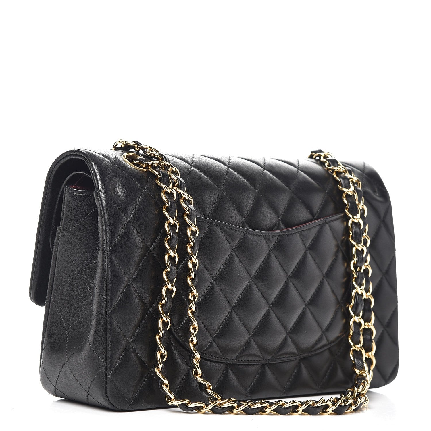 Chanel Lambskin Quilted Medium Double Flap Black 4 of 10