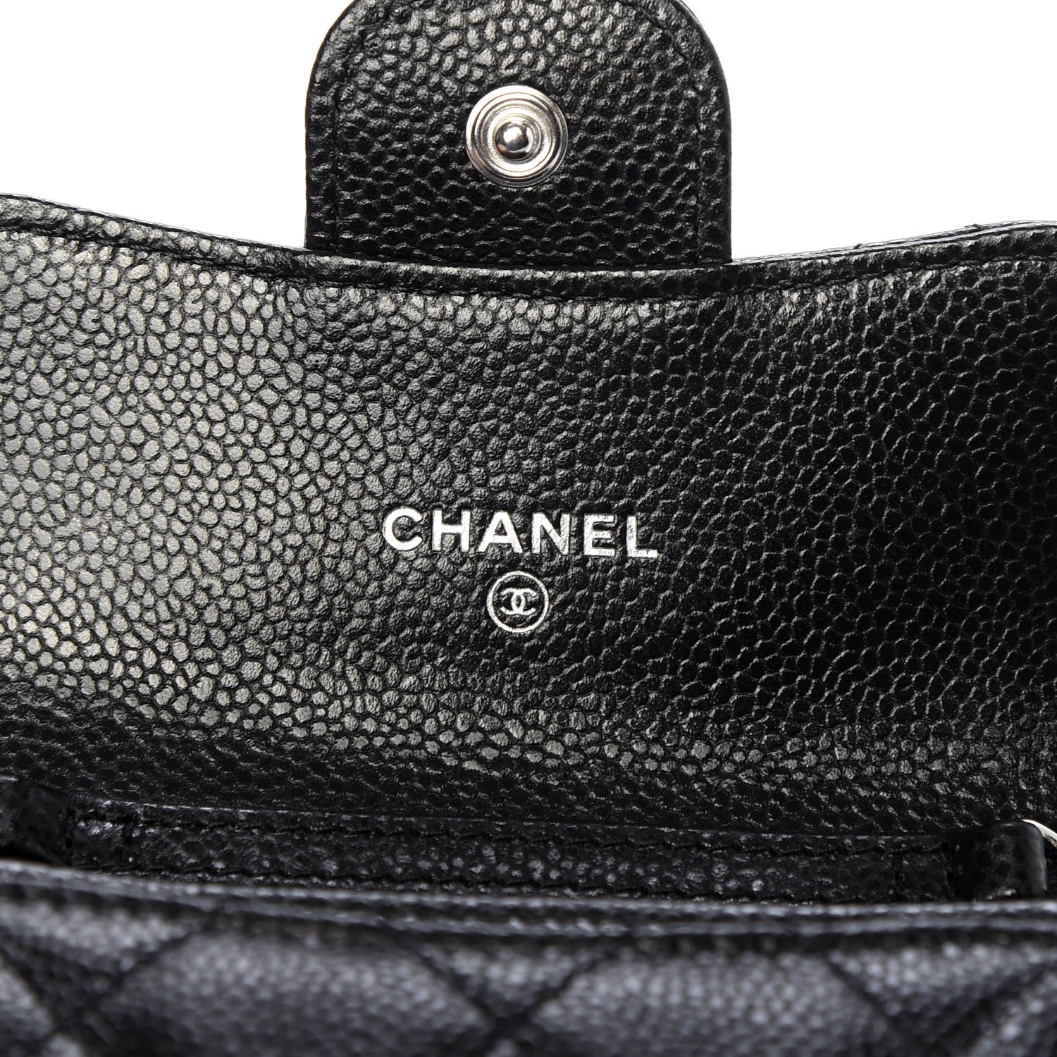 Chanel Caviar Quilted Flap Card Holder On Chain Black 6 of 8