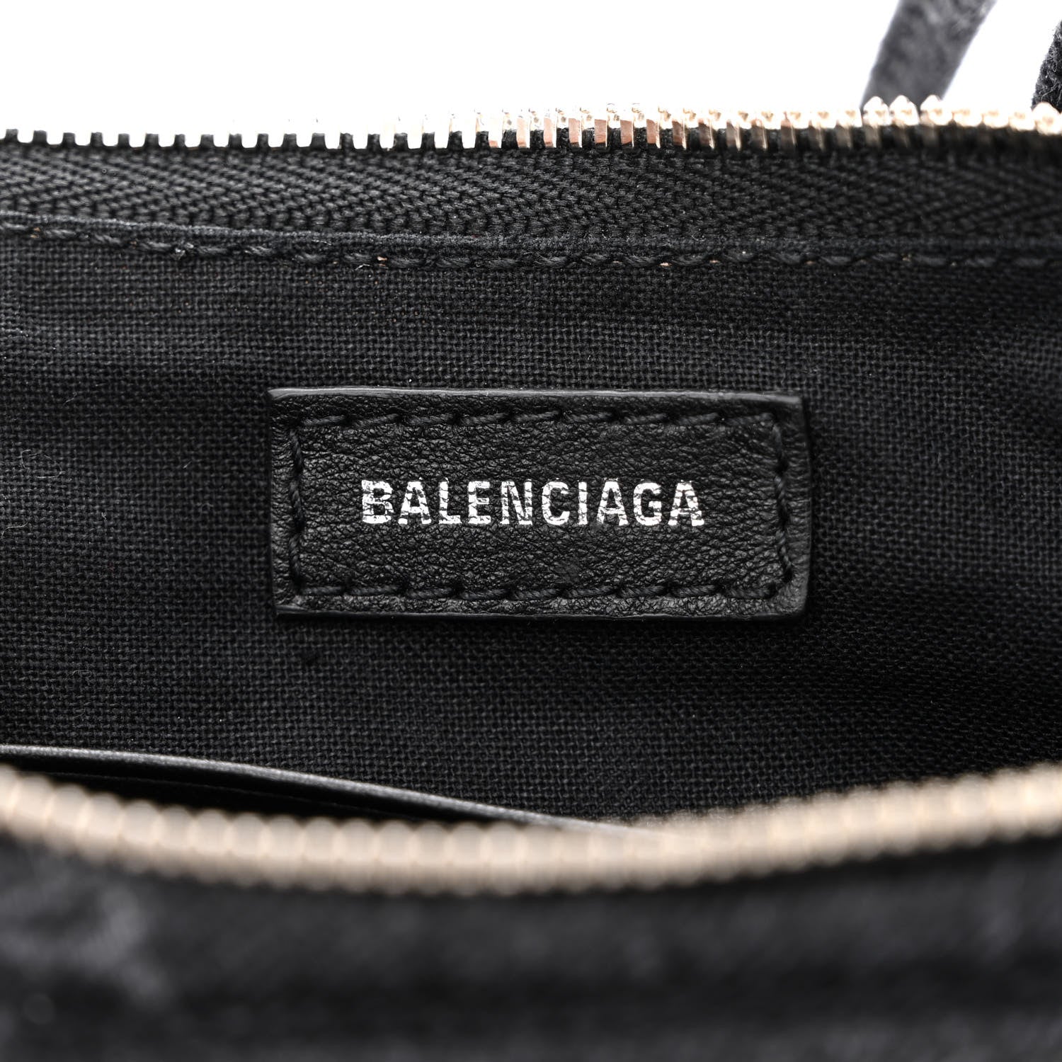 Balenciaga Washed Denim BB Monogram Le Cagole Mini Purse With Chain Black 7 of 12