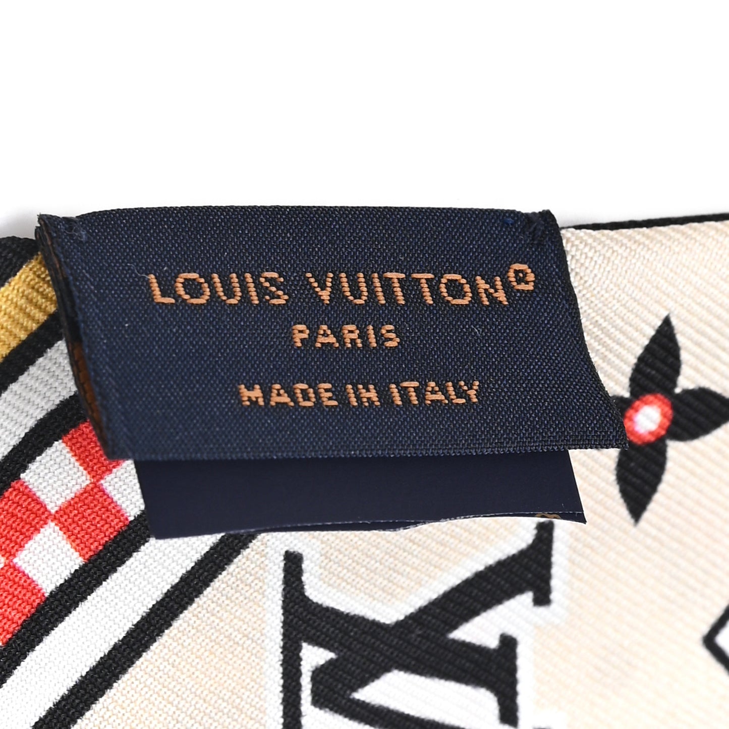 Silk Monogram LV Card Game BB Bandeau White