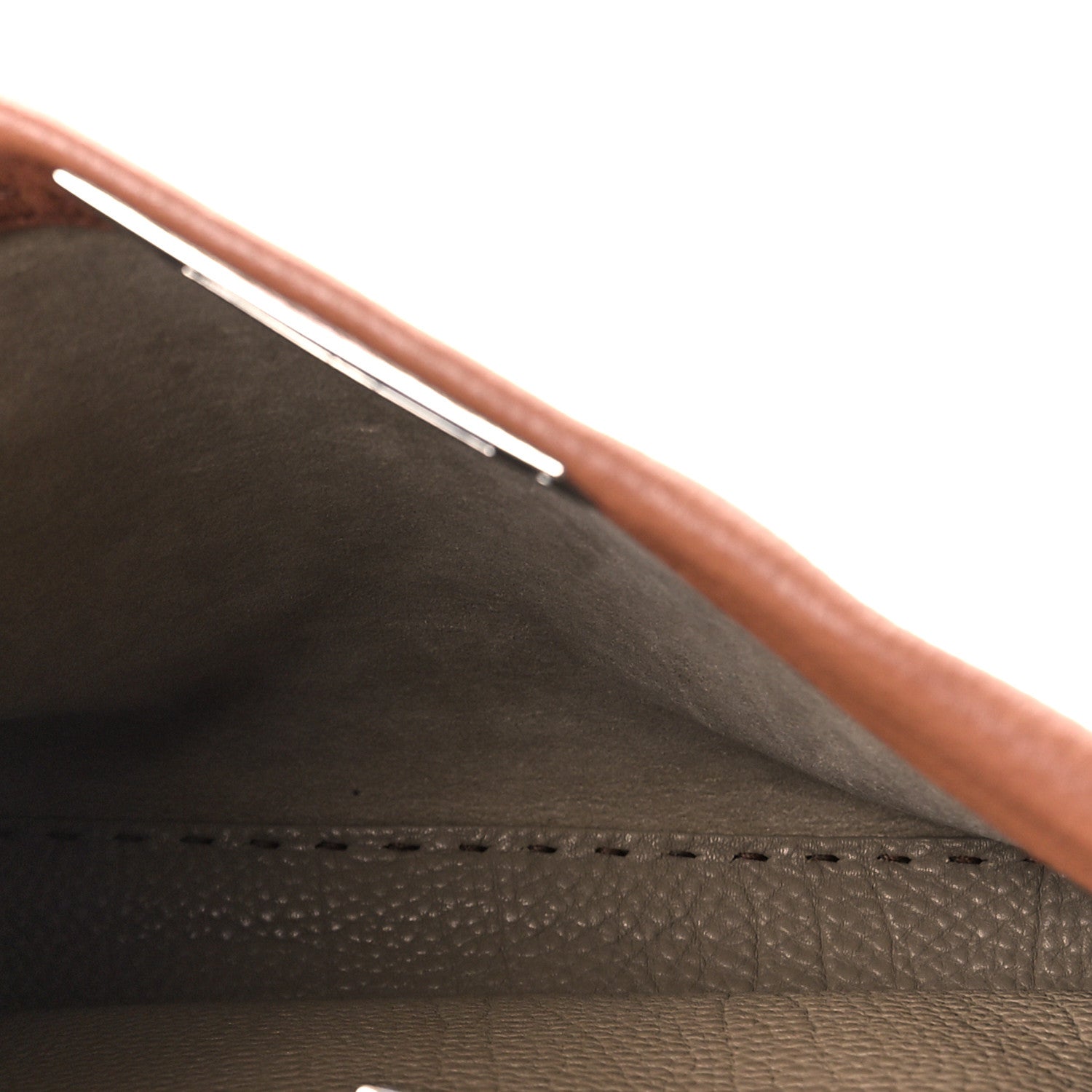 Fendi Cuoio Romano Selleria Bi-Color Medium Peekaboo Iconic Satchel Mou Deserto 5 of 9