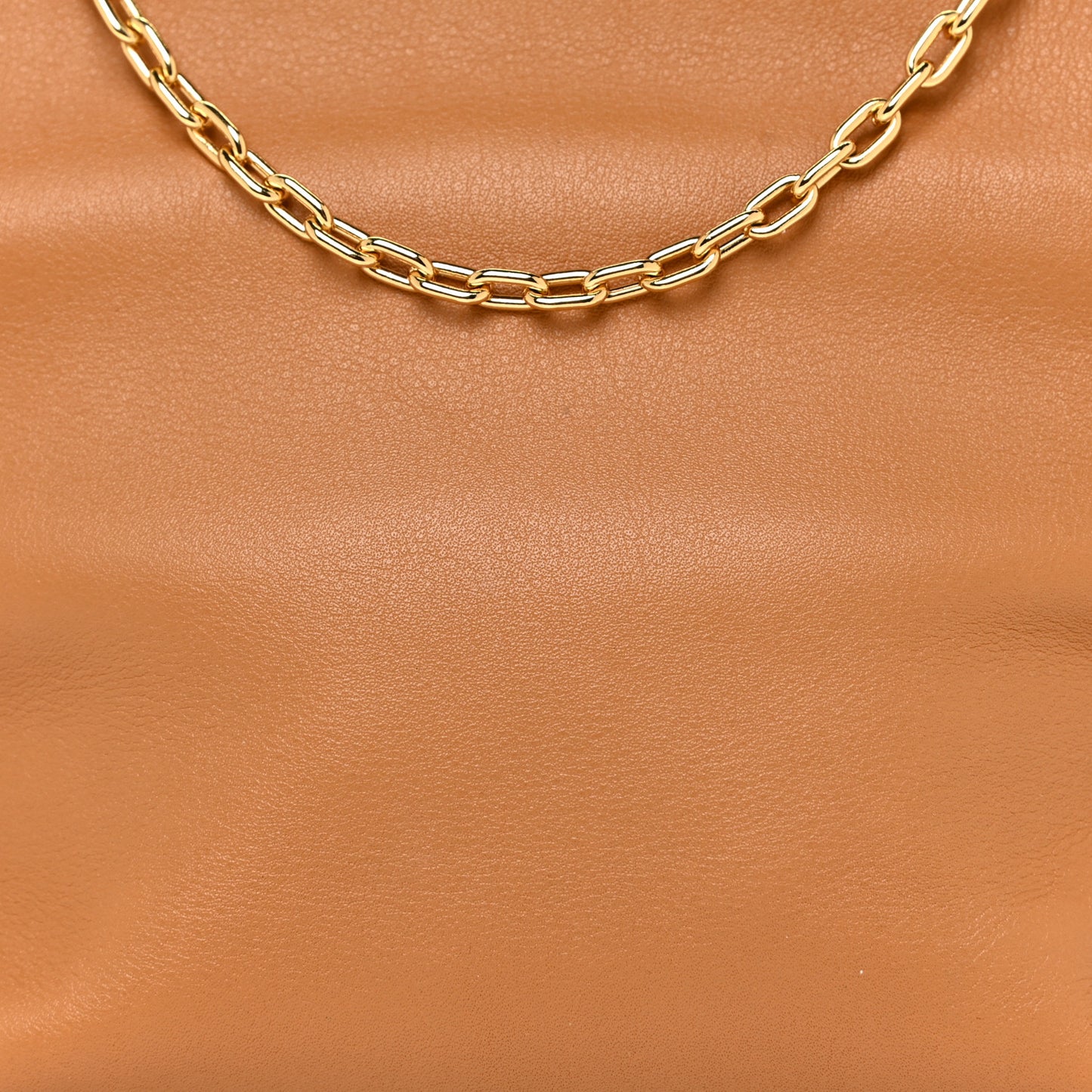 Calfskin Nano Flamenco Knot Clutch Warm Desert