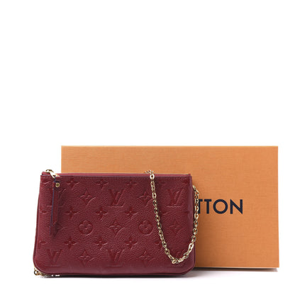 Louis Vuitton Empreinte Double Zip Pochette Cherry Berry 11 of 11