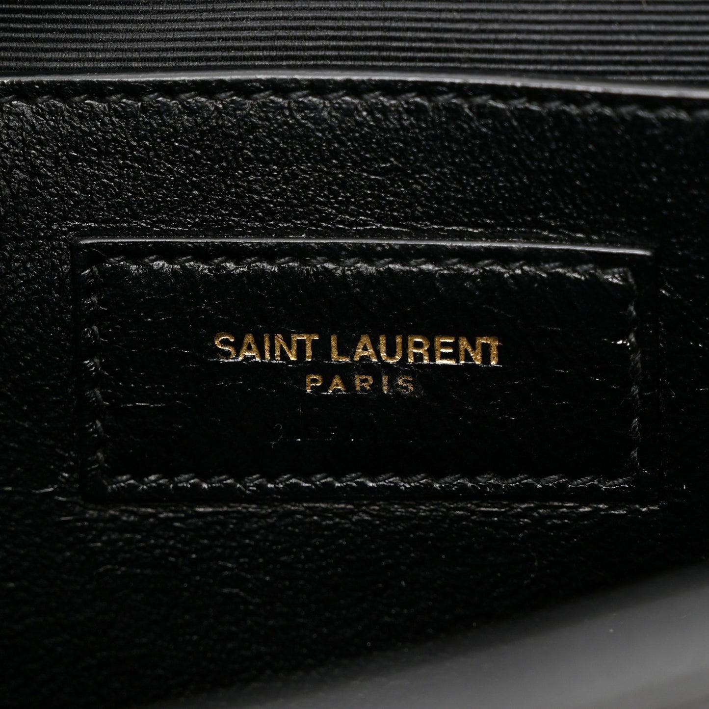 SAINT LAURENT Grain De Poudre Medium Classic Monogram Kate Satchel Black