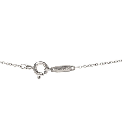 Tiffany Sterling Silver Double Heart Tag Mom Pendant Necklace 5 of 6