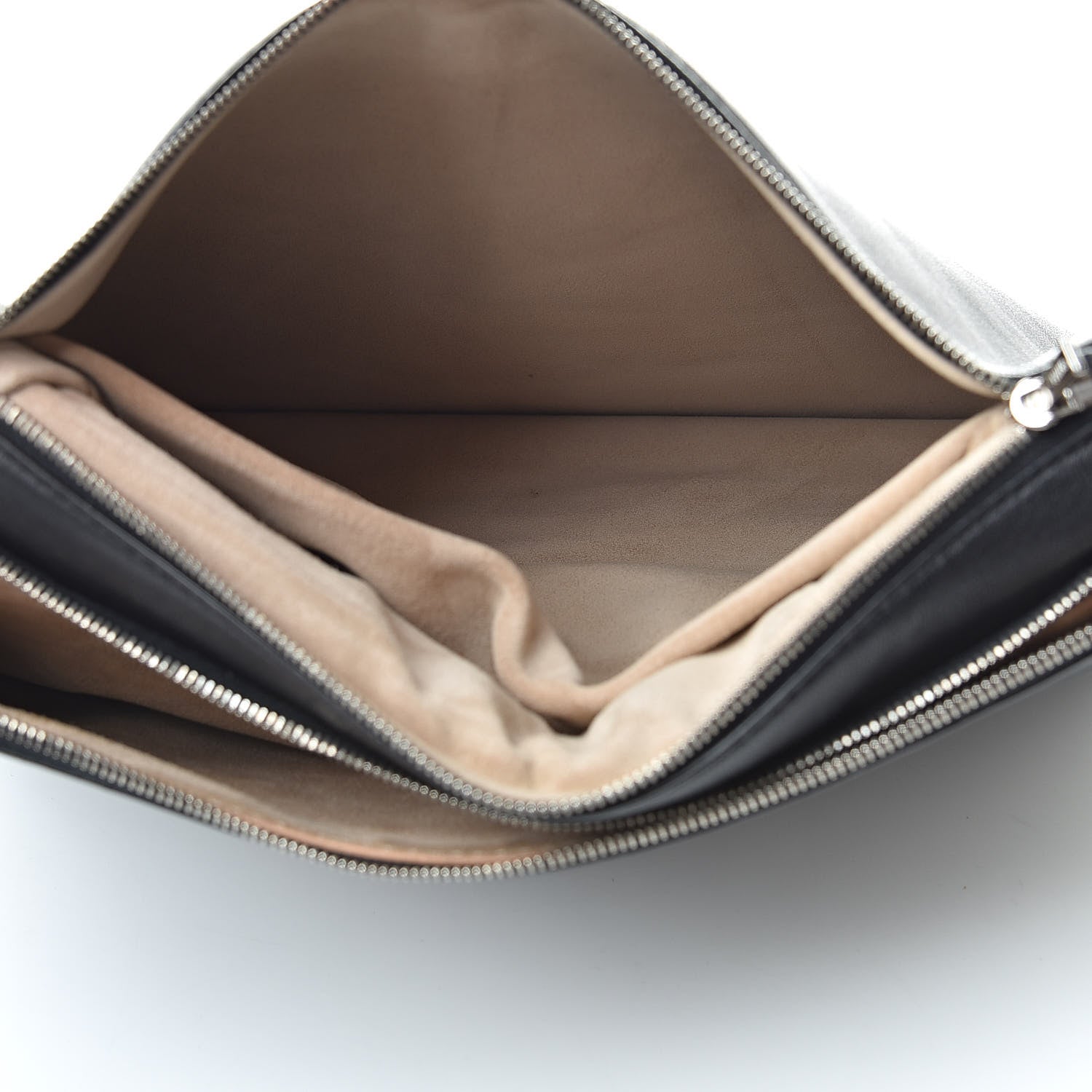 Celine Lambskin Roll Clutch Black 6 of 8