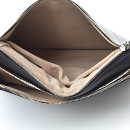 Celine Lambskin Roll Clutch Black 6 of 8