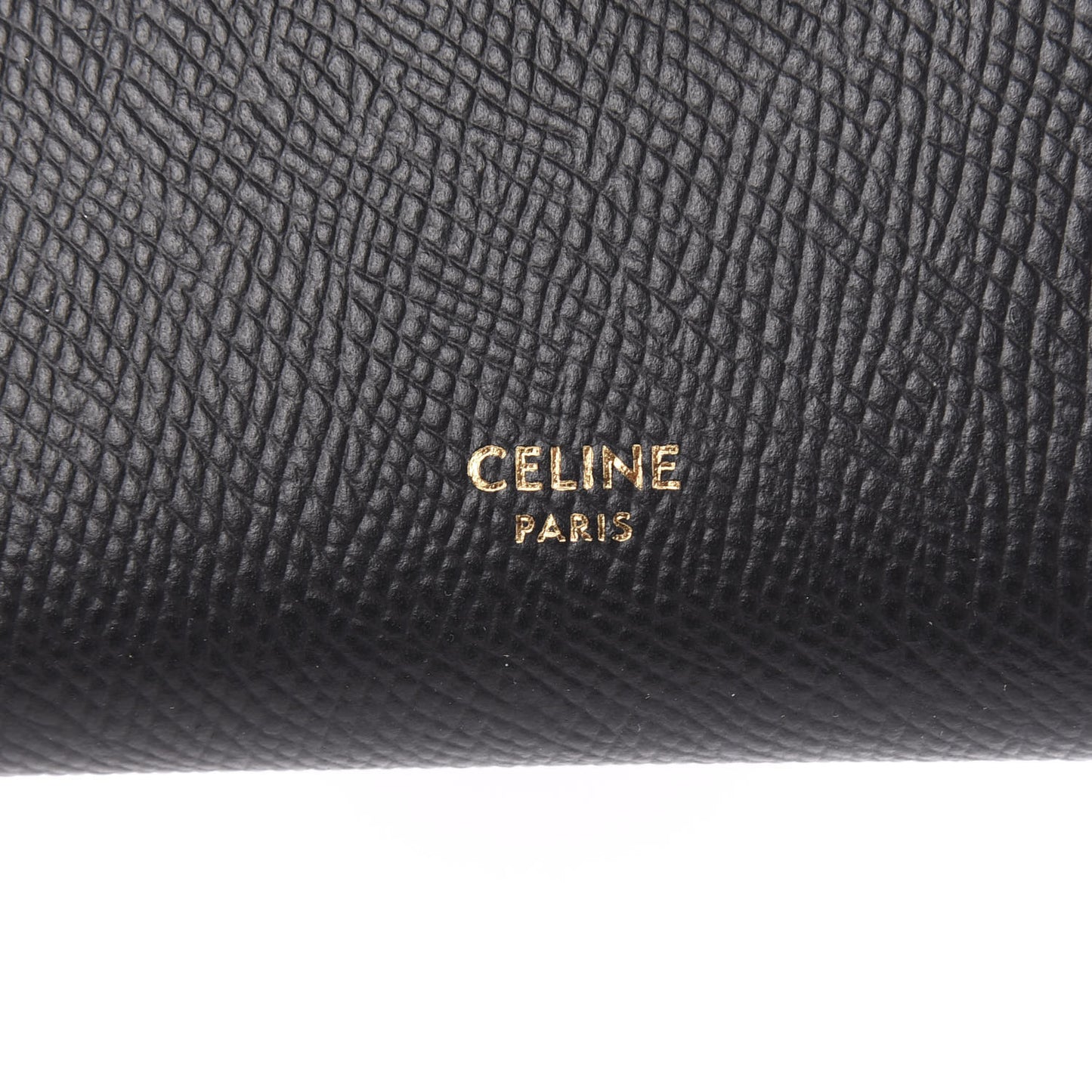Grained Calfskin Medium Multifunction Strap Wallet Black