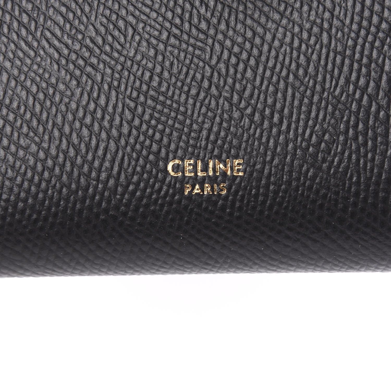 Celine Grained Calfskin Medium Multifunction Strap Wallet Black 6 of 6