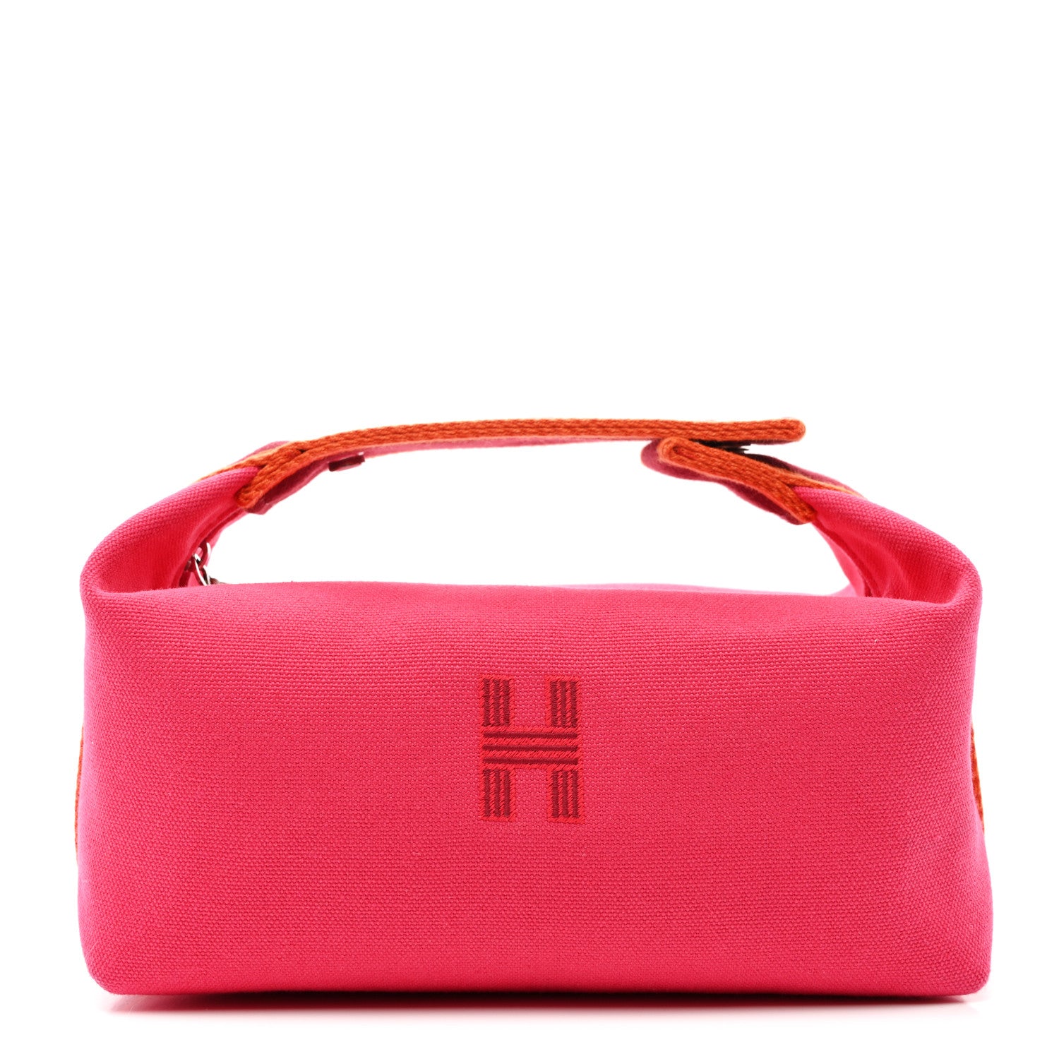 Hermes Canvas Small Bride-A-Brac Pouch Hibiscus 1 of 8