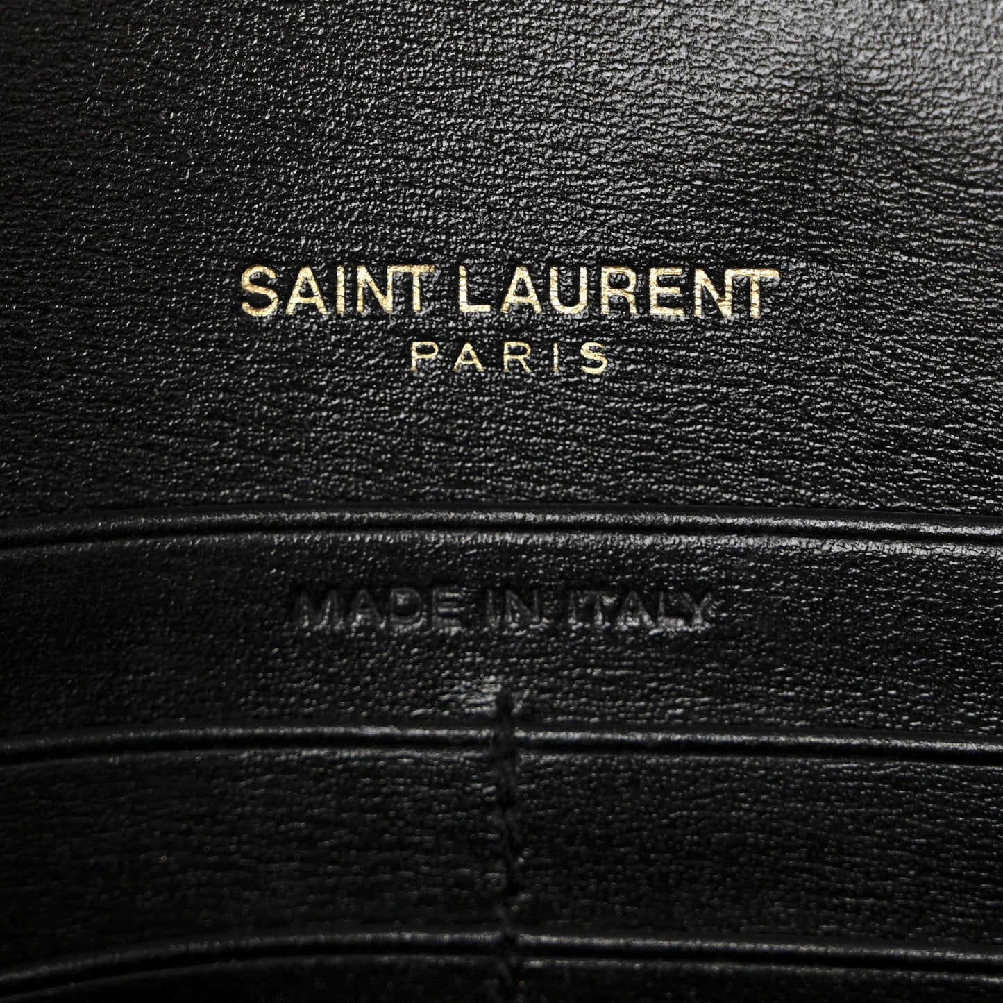 Smooth Calfskin Monogram Sulpice Chain Wallet Black