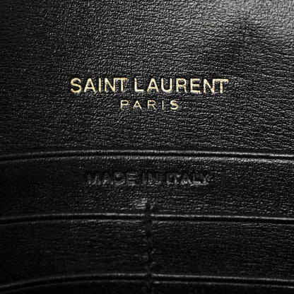 Saint Laurent Smooth Calfskin Monogram Sulpice Chain Wallet Black 6 of 11