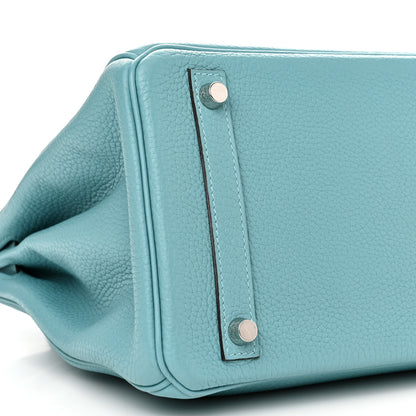 Hermes Taurillon Clemence Birkin 30 Bleu Saint Cyr 9 of 14
